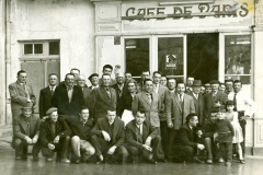 Club taurin « L’Abrivado » Repas du taureau à la corde le 9 février 1958 au café de Paris chez Louis Gayaud